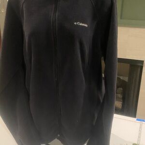 Columbia Black Teddy Jacket with Blue Label Stripe